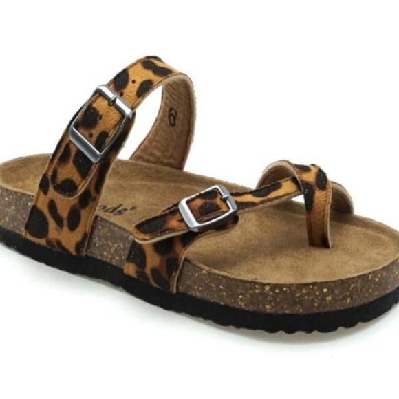 Cheetah Suede Sandals - Picture 2 of 2